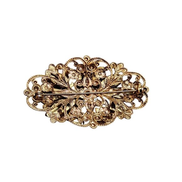 Vintage Unsigned W. Germany Amazing Layered Brooch (A1843) - Picture 3 of 4